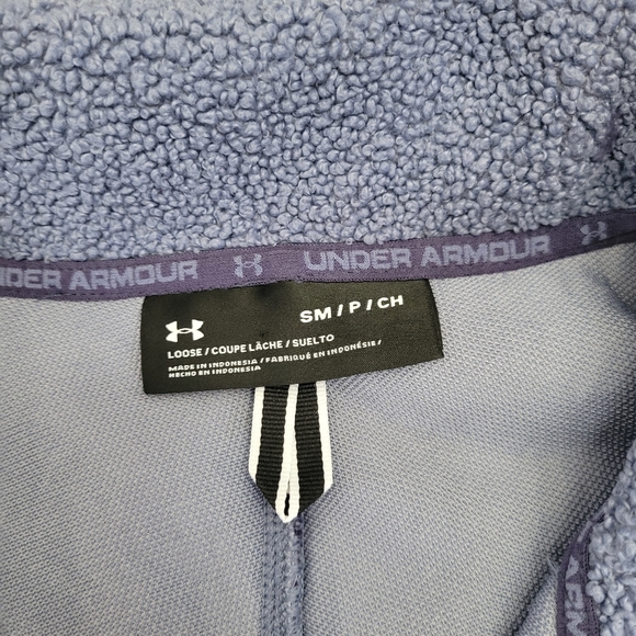 Under Armour Women's Mission FZ Boucle Jacket-Purple-New With Tags-Size Small - Picture 7 of 10